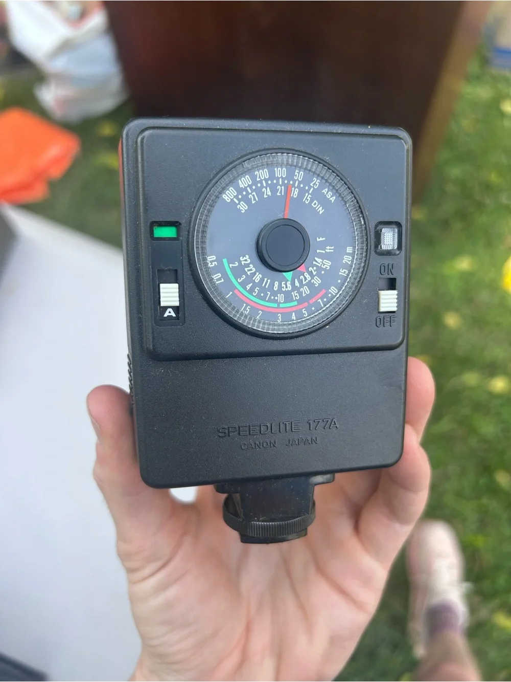 Canon Speedlite 177A Flash Unit in Black with Black Case